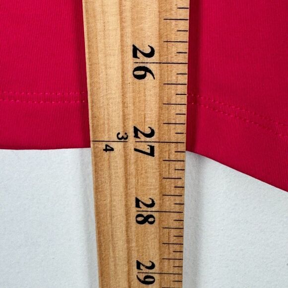 Nike Pro Performance Shirt Top Women Large Pink Red Stretch Dri-Fit Gym Training - Picture 9 of 9